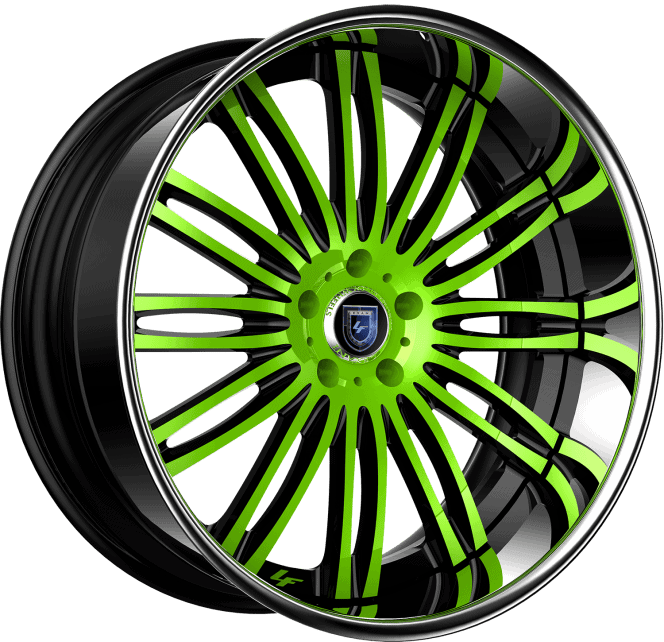 LF-758 – Custom – Black and Green Finish