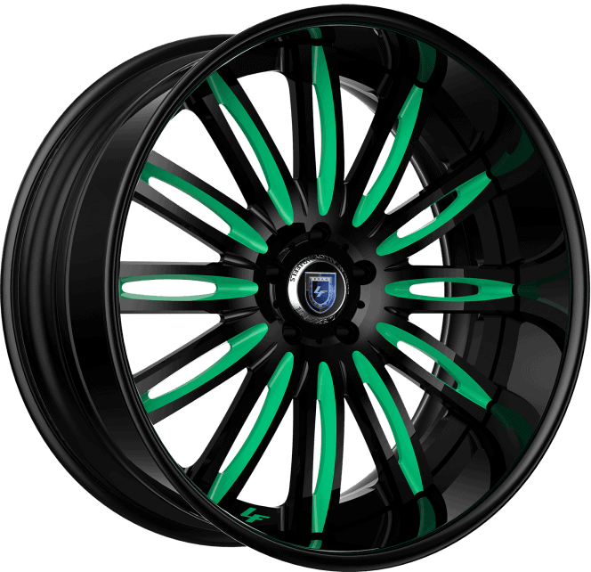 LF-758 – Custom – Black and Teal Finish