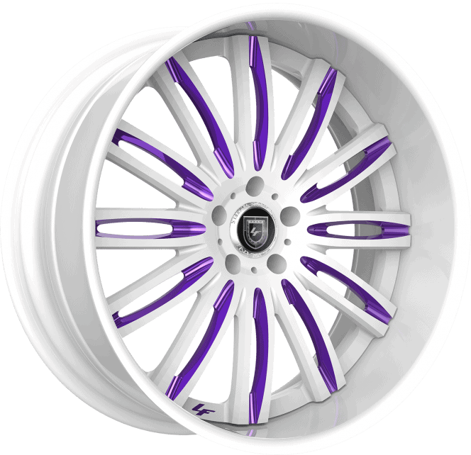 LF-758 – Custom – White and Purple Finish