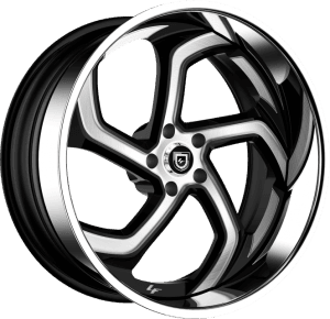 LF-761 - Custom - Black and Brushed with Chrome Lip