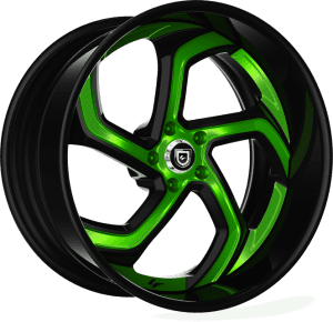 LF-761 - Custom - Black with Green Accents