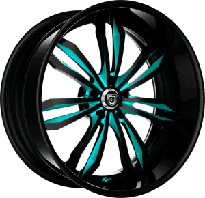 LF-763 - Custom - Black with Blue Accents