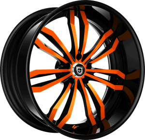 LF-763 - Custom - Orange and Black Finish