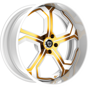 LF-764 - Custom - White and Gold Finish