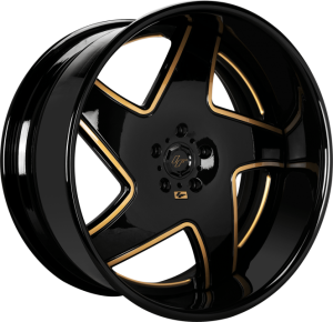 LF-768 - Custom - Gloss Black with Gold Accents