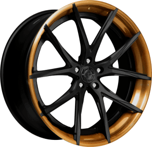 LZ-102 - Optional Black Center with orange tinted Lip