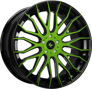 LZ-104 - Custom - black and green finish