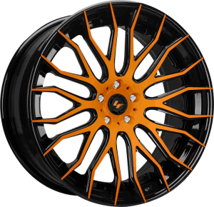 LZ-104 - Custom - black and orange finish