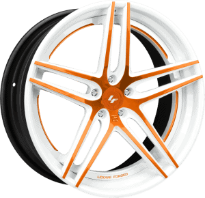 LZ-105 - Optional orangewhite Accents with a white Lip