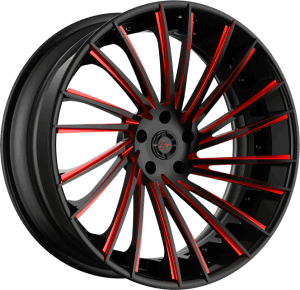 LZ-119 - Custom - Black and Red Finish