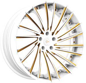 LZ-119 - Custom - White and Gold Finish