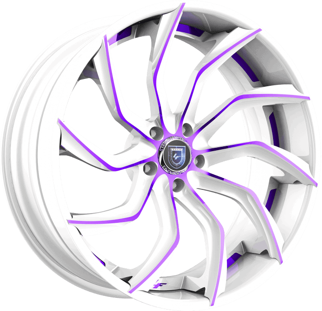 LZ-753 – Custom – White and Purple Finish