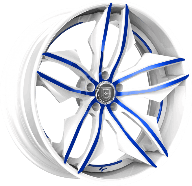 LZ-754 – Custom – White and Blue Finish