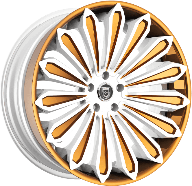 LZ-757 – Custom – White and Gold Finish