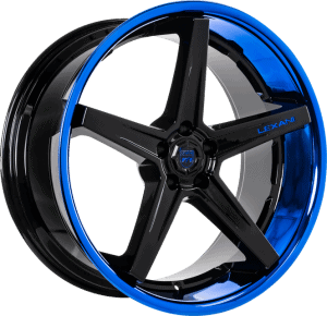 Black Center with Blue Lip