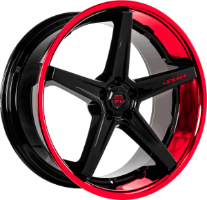 Black Center with Candy Red Lip