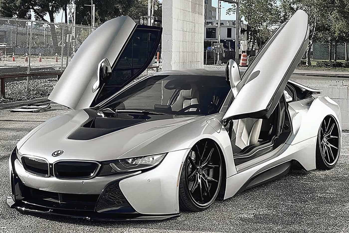 BMW i8 on R-Twelve – Satin Black Finish