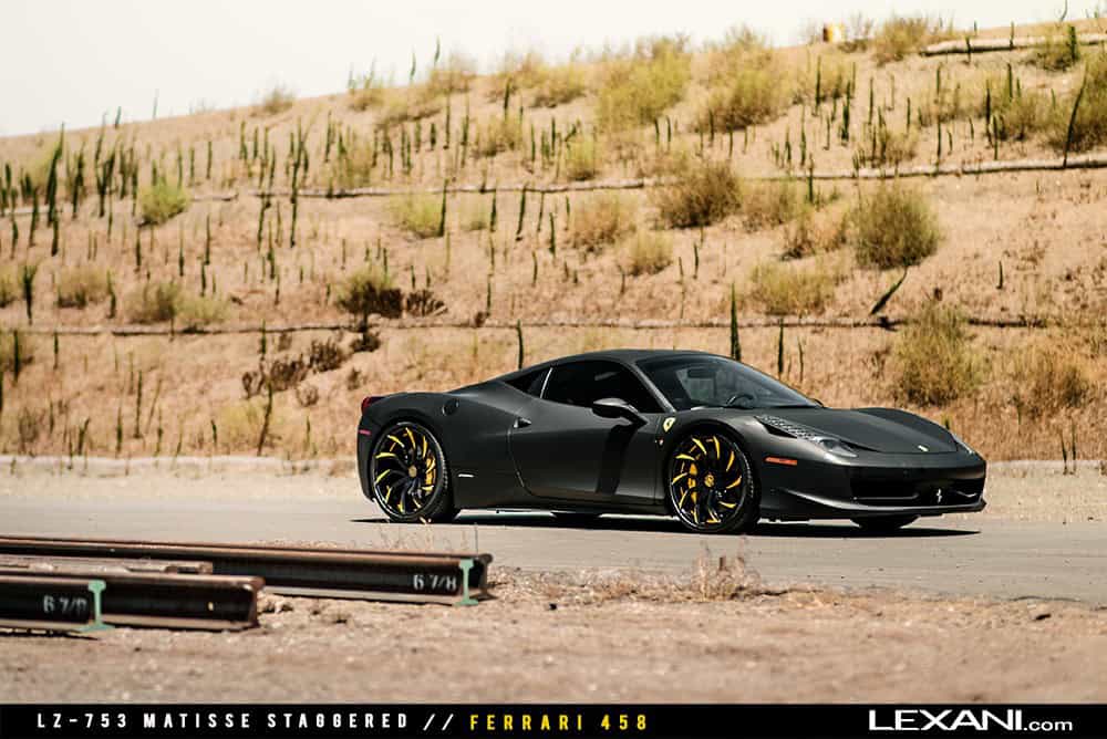 Matte Black Ferrari 458 on LZ-753