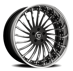 Luxury custom wheel rim for high-end vehicles.
