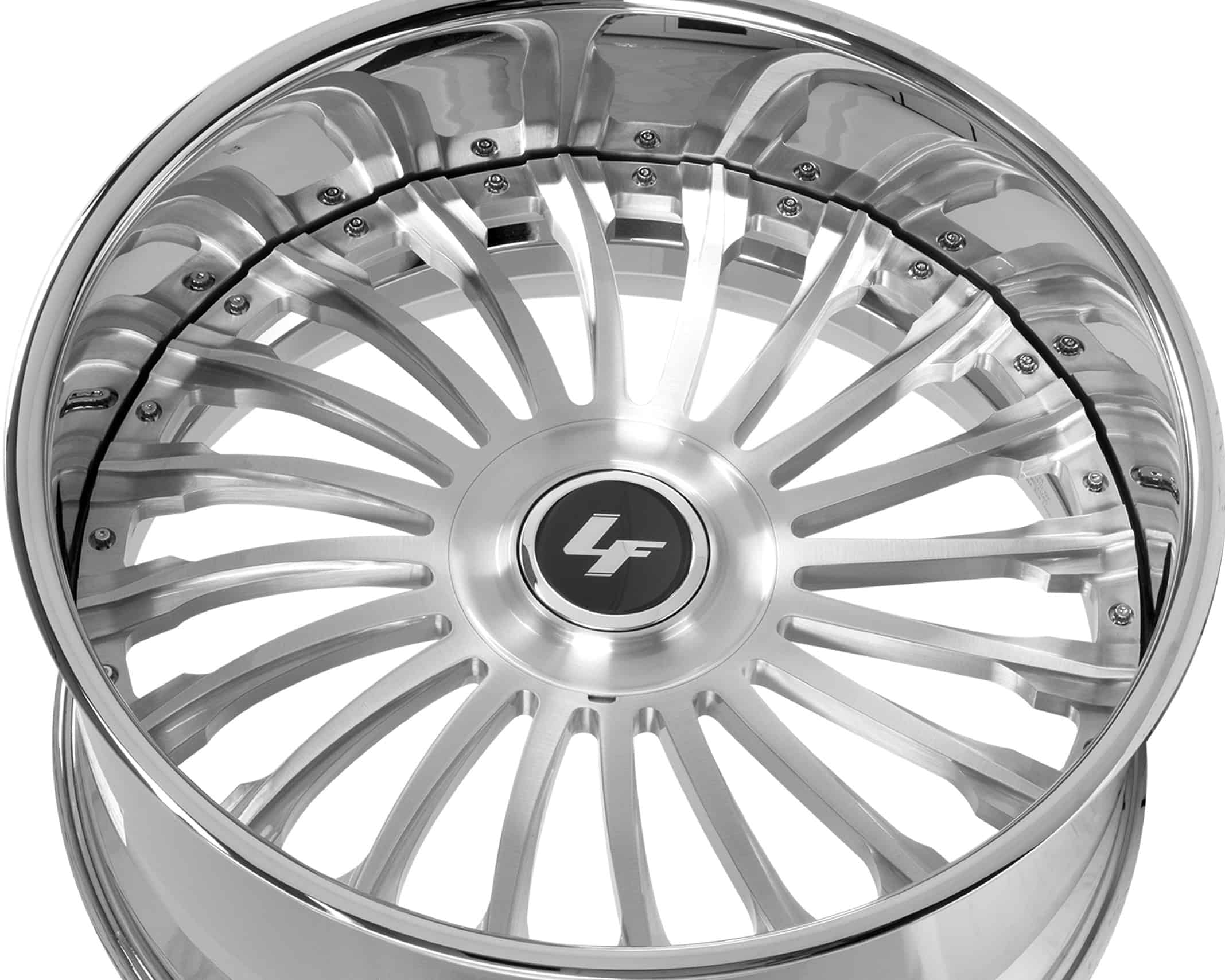 Luxury Lexani LF-CROWN custom alloy wheel for premium vehicles.