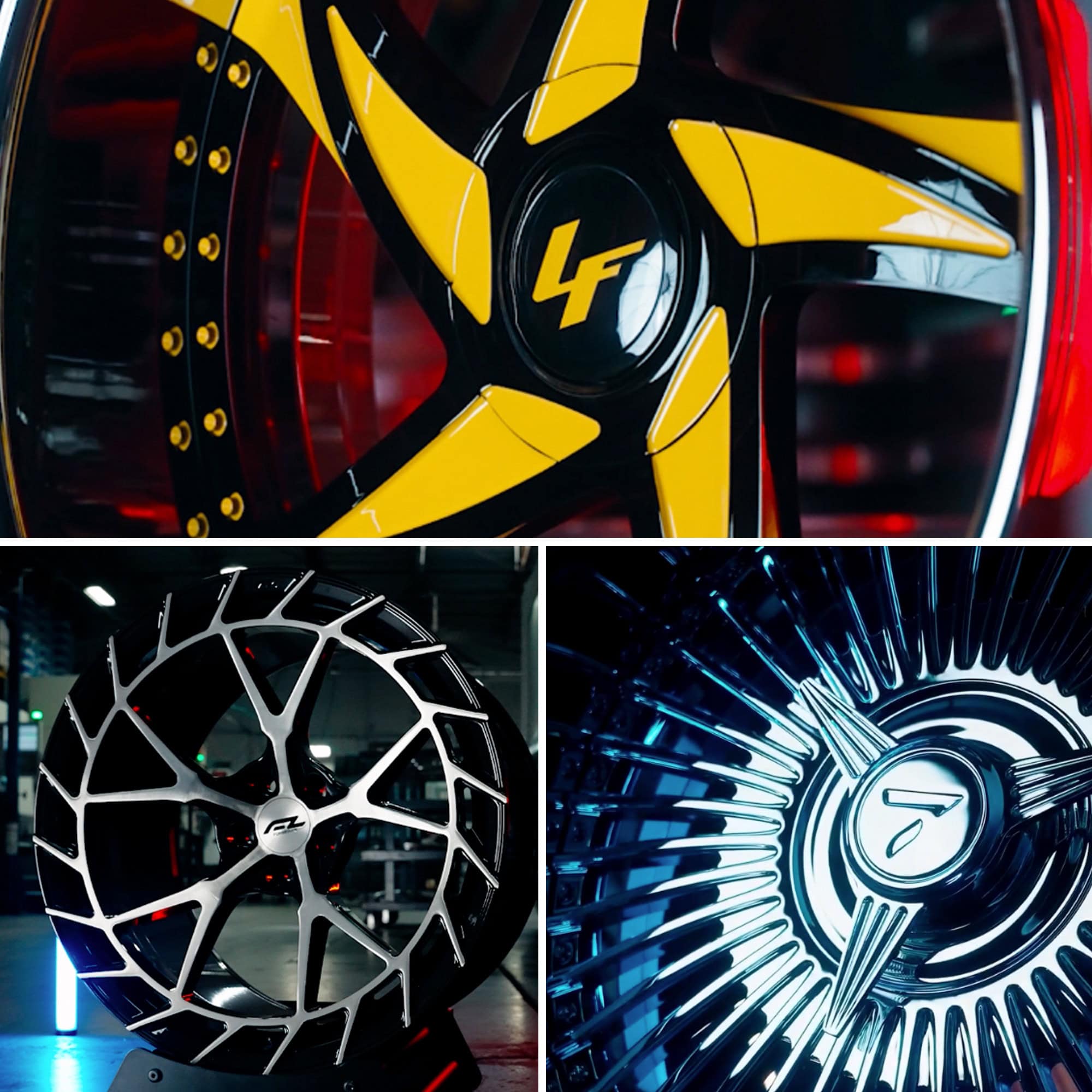 High-performance Lexani wheels with innovative designs for luxury vehicles.